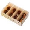 Caja de almacenamiento de acrílico para gafas de sol, cajón divisor transparente a prueba de polvo, estante de almacenamiento para cosméticos, lápiz labial y más.