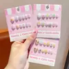 Accesorios y Joyería de Alta Gama para Niñas Uñas Portables Lindas Dulces Joyería para Manos Pegatinas de Dibujos Animados Puntas de Uñas Regalos