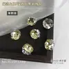 Accesorios para decoración de uñas de cristal K9 amarillo claro con pedrería apilada, súper brillantes sin base, forma de huevo de paloma, accesorios de bola de pedrería con acabado de cubo de azúcar cuadrado
