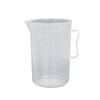 Vaso de precipitados con escala de 500 ml ~ 1L 2L 3L de PVC transparente, botella medidora, gradilla para tubos de ensayo de laboratorio, taza medidora de plástico PP