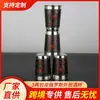 Set de vino portátil para exteriores de acero inoxidable 170 ml 3 dos prepucios Copa de vino de comercio exterior ruso juego de copas