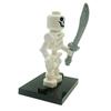 Blocos de montar boneco de ossos Esquadrão Caveira boneco Exército esqueleto ninja brinquedos montáveis base aleatória arma aleatória