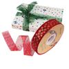 Cinta de Organza Transparente de 2.5cm Cinta para Envoltura de Regalos Cinta Estampada con Estampado Dorado Cinta de Estampado Dorado Cinta de Estrellas Flores