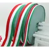 Suministro directo de fábrica cinta de 1-5 cm roja, blanca y verde cinta bandera italiana accesorios para ropa cinturón de dobladillo de poliéster