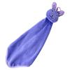 Toallas de Mano para Cocina con Cabeza de Conejo de Dibujos Animados Lindas Cuidadosamente Seleccionadas, Toallas Cuadradas Absorbentes de Terciopelo Coral para Colgar de Niños, Toallas de Mano Secas