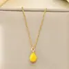 Collar Personalizado Creativo DIY Aceite de Goteo de Frutas Colgante de Durian Aguacate Lichi Piña Cadena para Clavícula Oro Acero de Titanio