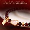 Pulsera de Calabaza Roja Granate de Imitación para Mujer Ins Nuevo Diseño Nicho Ágata Roja de Imitación Pulsera Delgada de 6 mm Regalo de Cumpleaños para Mujer