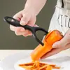 Descascador de Plástico Multifuncional, Descascador de Batata de Aço Inoxidável, Raspador, Descascador Doméstico de Frutas e Legumes para Cozinha