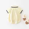 Conjunto de Ropa de Verano para Bebé 2025 Nuevo Estilo de Verano Estilo Bebé Ropa Polo de Manga Corta para Bebés y Niños Pequeños Ropa Cómoda y Holgada