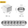 Pratos Grandes de Aço Inoxidável em Estoque, Pratinhos Dourados para Molhos e Temperos para Uso Doméstico e em Restaurantes, Pratinhos para Molho de Soja, Conjunto de 4 Peças, Pratinhos para Molho