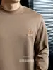 [Retro Urbano] Camiseta Polo Masculina Manga Longa 60S Modal Macio Antibacteriano Base Bordada com Acabamento de Alto Padrão