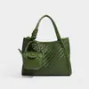 Nova Bolsa Tote Tecida Artesanal Retro de Nicho Moda Cesta de Frutas Bolsa de Ombro Único Transversal Bolsa de Compras Bolsa Tote