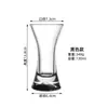 Copa de Cristal de Alto Valor Estético con Curva en la Cintura para Jugos, Champaña, Cócteles y Bebidas Frías