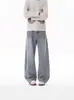 Jeans Masculino Tendência Primavera Bad Boy Faca Curva Vibe High Street Americana Perna Reta Perna Larga Calça Longa