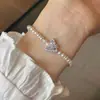 Novo Estilo Chinês Pulseira de Contas Turquesa Imitação Antiga Pulseira de Flores de Metal Empilhada Temperamento Versátil Joia da Moda para Mulheres