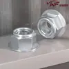 Face da flange porca de travamento de ferro GB6187 porca autotravante totalmente metálica galvanizada M5M6M8M10M12