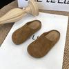Novedad Moda Versátil Ropa Exterior para Niños Otoño e Invierno 2025 Zapatillas Birkenstock Antideslizantes Cómodas Casuales de Suela Gruesa para Mujer