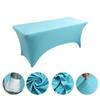 Mantel elástico rectangular para mesa de cóctel, color blanco y negro, para actividades al aire libre, bodas, comercio exterior, 1,2 m y 1,8 m