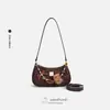 Bolsa de Ombro Elegante Estilo Dumpling Nova Moda Verão Transfronteiriça 2026 Simples Estilo Coreano com Estampa para o Trabalho Crossbody