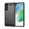 Adequado para Capa de Celular Samsung A36 S26 Ultra Fibra de Carbono Escovada Capa Protetora Cor Pura Anti-Queda TPU Capa Macia S25