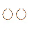 Serie Popular Europea y Americana de Pendientes de Halloween, Pendientes Retorcidos de Calabaza Fantasma Negro Naranja con Goteo de Aceite para Mujer, Diseño de Nicho