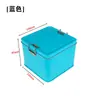 Caja Metálica Cuadrada con Cierre a Presión para Guardar Café, Dulces, Té, Caja Metálica con Cierre, Molde Metálico para Pastel de Piña con Pestillo