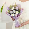 Girassol Transfronteiriço Rosas de Tricô, Flores de Lã Tricotadas à Mão, Tulipas Prontas, Presente de Aniversário para Namorada