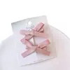 2 Pinzas para el Cabello de Lazo Pequeño Dulce Estilo Ballet Satinado Hechas a Mano Pinza Accesorios para el Cabello de Niña Princesa
