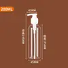Botella Transparente de Emulsión PET en Stock Botella de Plástico Portátil para Gel de Ducha y Champú Botella Recargable Tipo Bomba para Viaje