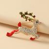 Moda de Corea del Sur lindo broche de bastón de campana de Navidad retro elegante simple fresco aceite de goteo Broche anti-exposición