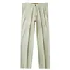 Pantalones de Modal de Lujo para Hombre con Textura de Algodón de Alta Calidad, Delgados de Verano, Suaves, Transpirables, Elásticos, de Pierna Recta, Estilo Casual de Negocios