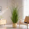Plantas Verdes Simuladas, Hierba de Juncos de Alta Gama, Cola de Perro, Adornos para Sala de Estar del Hogar, Árboles Falsos, Decoración de Interiores, Plantas Suaves