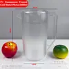 Jarra de Agua Fría en Stock para Uso Doméstico, Tetera de Acrílico con Escala, Tetera con Infusor de Té Resistente a Altas Temperaturas para Uso Comercial en Restaurantes