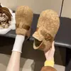 Zapatos de vestir de cobertura total sin cordones suela gruesa hebilla otoño 2026 para mujer retro nuevos casuales tacón oculto zapatos Birkenstock gamuza