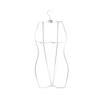 Colgador de Metal Integrado para Bikini de Natación de Mujer, Color Plateado, Talla Grande