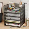 Estantería de escritorio, organizador de archivos para escritorio de oficina, estantería vertical de varios niveles para niños, estante de almacenamiento para habitaciones de estudiantes