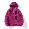 Chamarra de polar con capucha para exteriores para mujer, otoño e invierno, forrada de polar, cálida, casual, sudadera simple, cárdigan, top para hombre