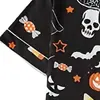 Cardigan Cruzado Europeu e Americano de Seda Leite com Estampa Única Pijama Feminino, Shorts de Manga Curta, Roupa de Dormir Casual Respirável, Roupa de Casa