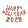 Decoración de Fiesta de Año Nuevo INS Feliz Año Nuevo 2025 Festival de Primavera Traje de Tarjeta de Papel HAPPYNEWYEAR Globo de Aluminio