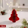 Decoraciones Navideñas Panal de Papel Estéreo Plegable Árbol de Navidad Pequeño Adornos de Escritorio Ventana Escena de Atmósfera Diseño
