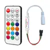 Rf17 Control Remoto de Llave Controlador Colorido 5-24V Luces de Navidad Tira de Luz de Ambiente LED Controlador Atenuador