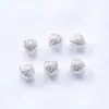 Pulsera de Zirconia Cortada Micro-Pavimentada Rellena de Oro de 18 Quilates que Conserva el Color, Cuentas Sueltas, Cuentas Redondas, Accesorios Espaciadores para Pulseras y Collares DIY