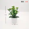 Mini Bonsai Artificial Transfronteiriço Plástico Mosquitinho Planta Verde em Vaso Decoração de Casa Enfeites de Mesa Carro Flores Artificiais