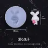 Molde de silicona para sello de lacre DIY con lazo, huella de gato, diario creativo, lindo, oso violento, resistente a altas temperaturas, fácil de desmoldar.
