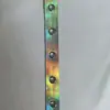 Tiras de Cuero Sintético Cortadas con Láser con Ojales Metálicos, Ojales de Cordón de Cuero Plateado, Correas de Hombro Perforadas, Cinturones, Accesorios para Ropa, Cintas