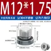 Tampão Sextavado de Aço Carbono Galvanizado/Aço Inoxidável 304/316L com Anel de Vedação ED Face de Flange Tampão de Óleo G1/81/4
