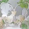 Letrero de Decoración de Boda de Mariposa de Madera Transfronterizo, Adornos para Firma de Invitados, Caja de Madera Pequeña con Mensaje de Amor Creativo, Manualidades para Decoración de Fiesta
