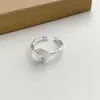 Anel de Estrela Pequeno Elegante Minimalista para Mulheres Versátil Moda Empilhável Doce Cool Elegante Anel Aberto Estilo Ins Anel para Dedo Indicador