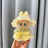 Solo ropa] la primera y segunda generación Labubu muñeco tela tela colgante correa falda sentada fiesta ángel lazo adorable