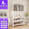 Fabricante Personalizado Guarda-Roupa Simples com Prateleiras Quarto de Aluguel Aberto Multicamadas Ajustável Armazenamento para Quarto Suporte de Chão para Roupas